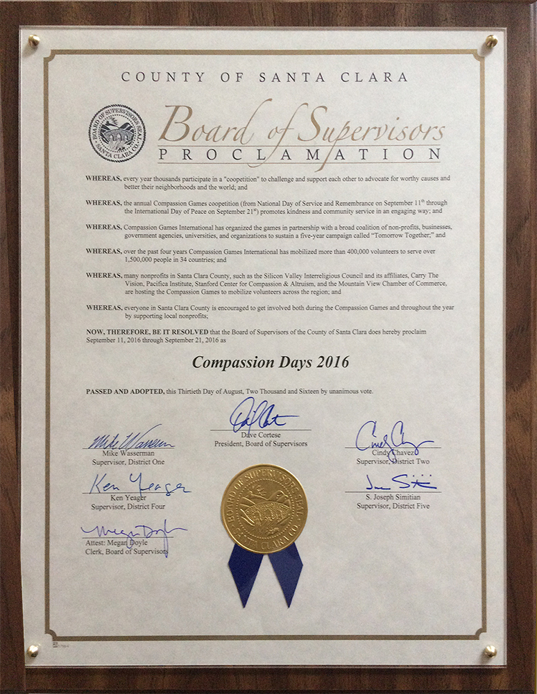 Proclaiming Compassion Days